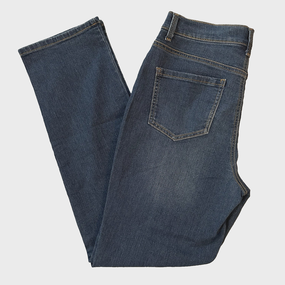 Womens GLORIA VANDERBILT Sz 8 Amanda Jeans High Rise 30” Inseam Dark Wash